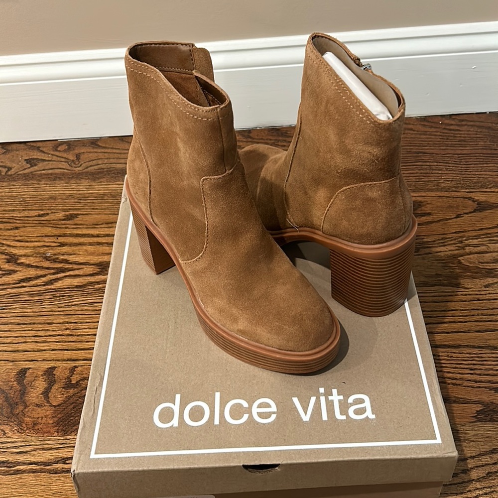 Dolce vita brown heel boots